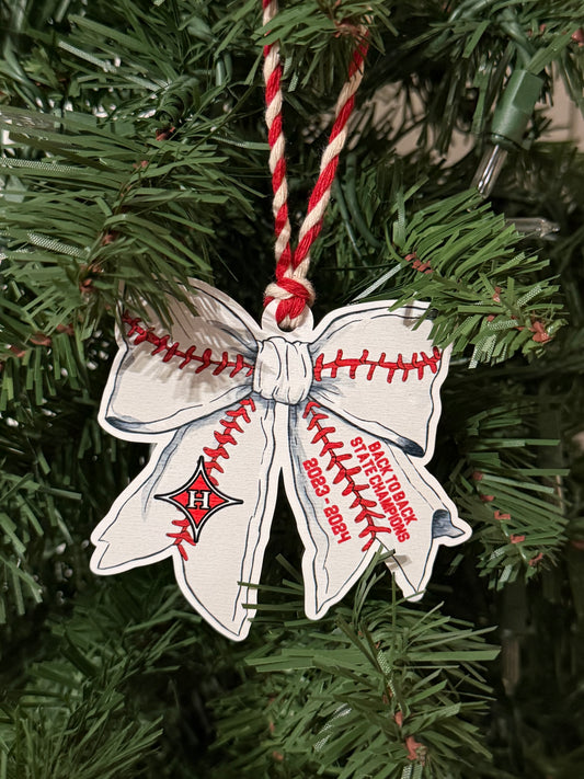 Harlem Baseball State Champion Ornament